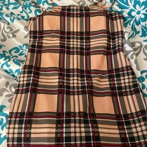 Brand New, never worn: Shein Spaghetti strap plaid dress!